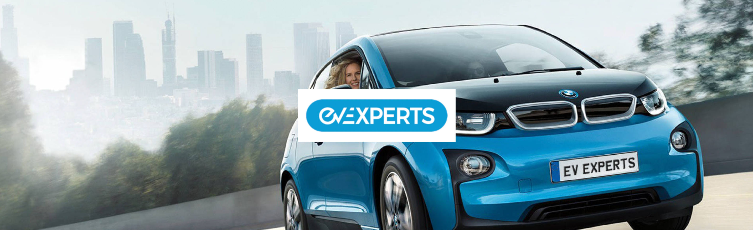 Banner with logo for EV Experts