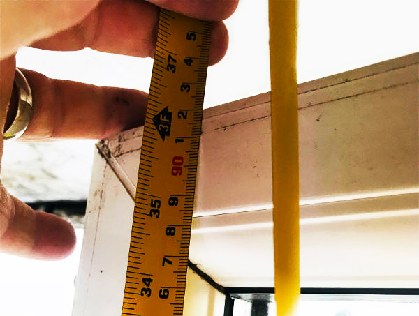 Photo of a measuring tape being used